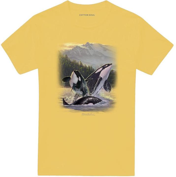 Produktbild Wildlife Breaching Orcas TShirt (M)