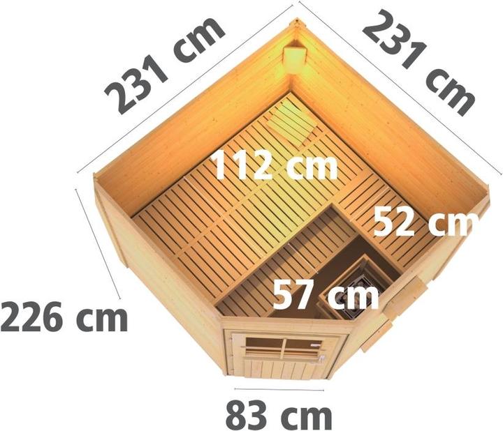 Actual product image Karibu Heikki (9 KW external control)