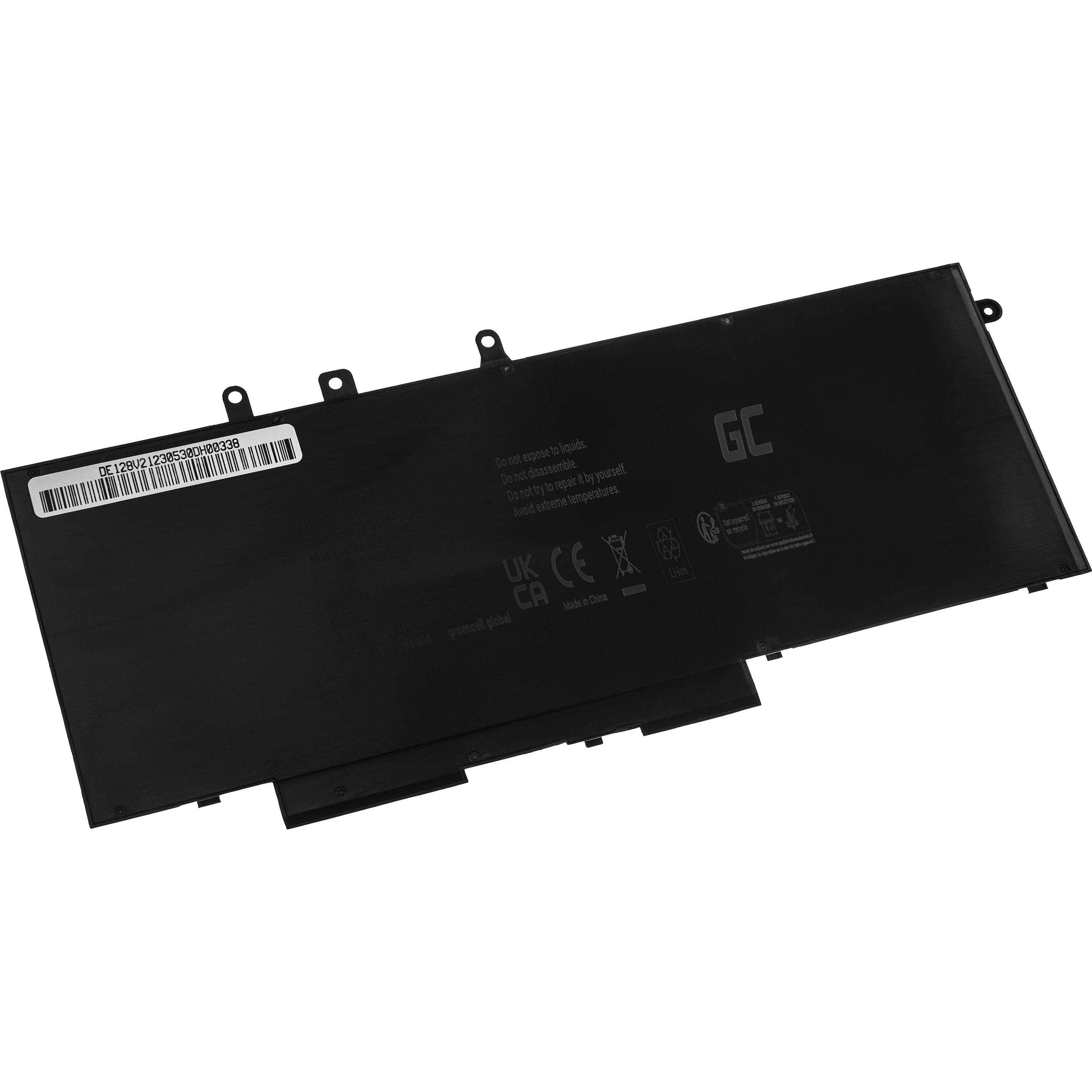 Thumbnail - GreenCell Battery for Dell Latitude 5280 5290 5480 5490 5491 / 7.4 6.200mAh (4 Zellen, 6200 mAh), Notebook Akku, Schwarz