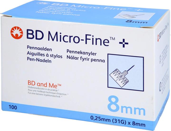 Actual product image BD Micro-Fine + 8 needles 100x0.25x8mm, 100 pcs KAN