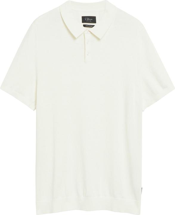 Produktbild s.Oliver Weiches Strick-Poloshirt aus Baumwoll-Seidenmix (L)
