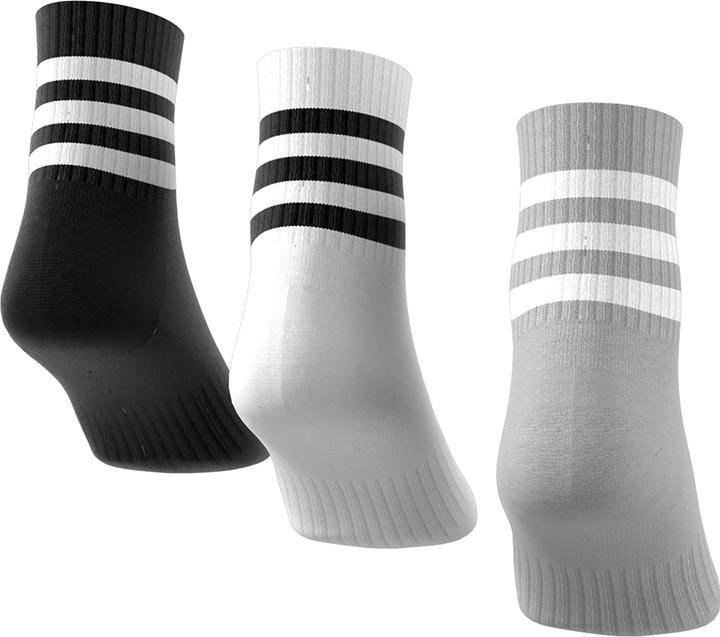 Actual product image adidas 3-Stripes Cushioned Sportswear Mid-Cut Socks (3 pairs) (40 - 42)