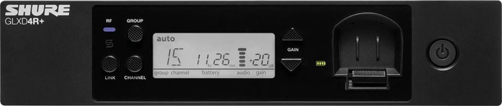 Produktbild Shure GLXD14R+/85 draadloos racksysteem met WL185 dasspeldmicrofoon