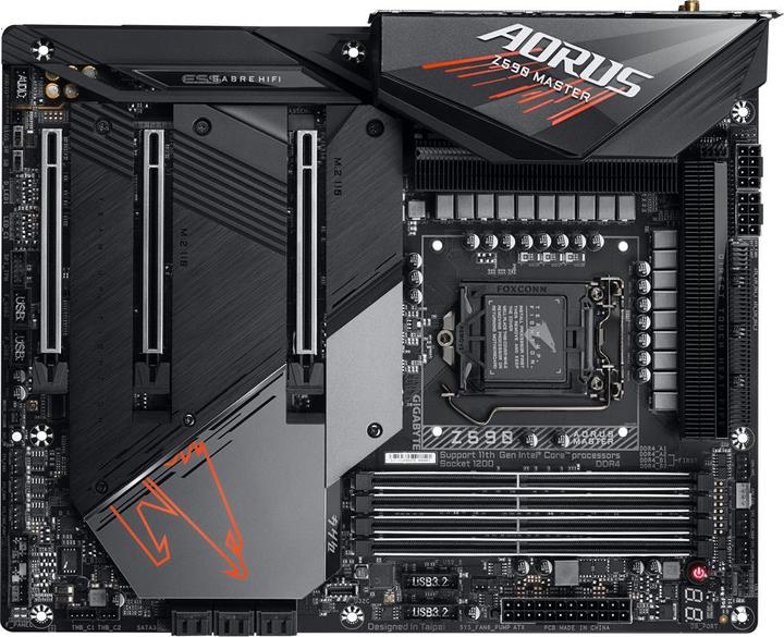 Produktbild Gigabyte Z590 AORUS MASTER (LGA 1200, Intel Z590, ATX)
