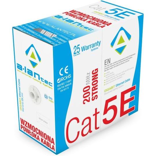 Alantec KIU5STR305 Netzwerkkabel U/UTP (UTP) (U/UTP, CAT5e, 305 m), Netzwerkkabel