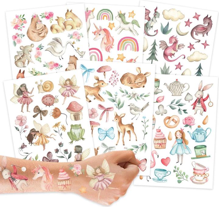Papierdrachen Children's tattoos - mythical creatures and fairy tales