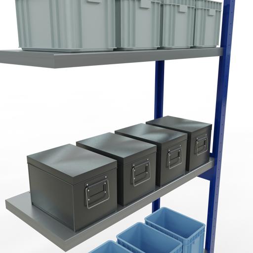 Actual product image Schulte Lagertechnik MULTIplus250 boltless add-on bay system with length bolts