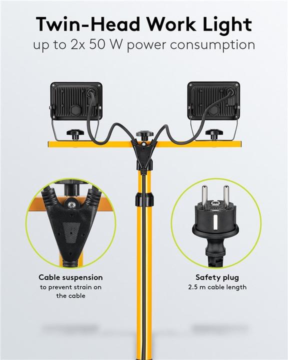 Actual product image Goobay LED construction spotlights (8500 lm)