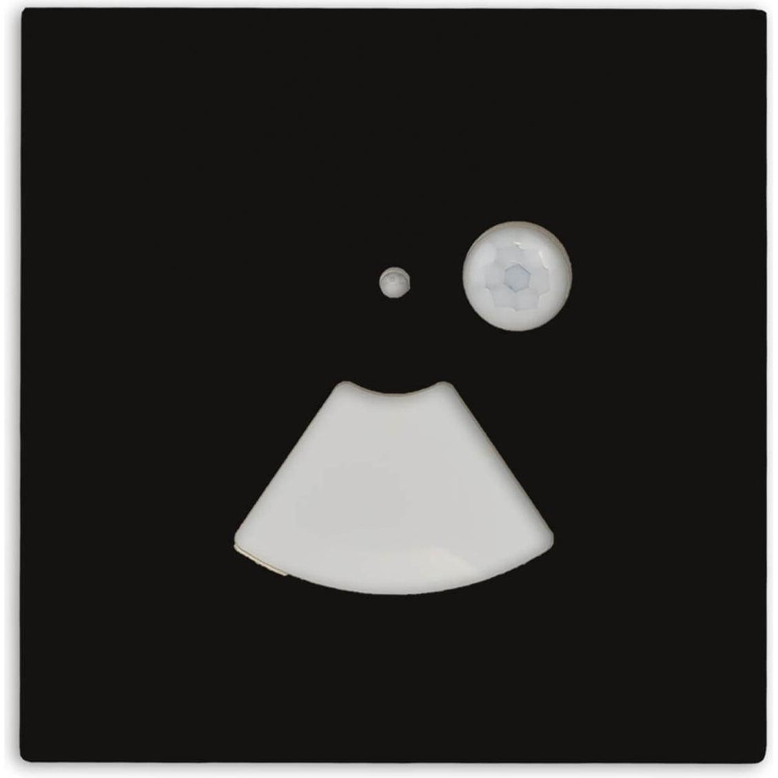 Thumbnail - Isoled, Zubehör Beleuchtung, Cover Aluminium eckig schwarz, für Wandeinbauleuchte Sys-Wall68 mit PIR Sensor, 3x86x86mm