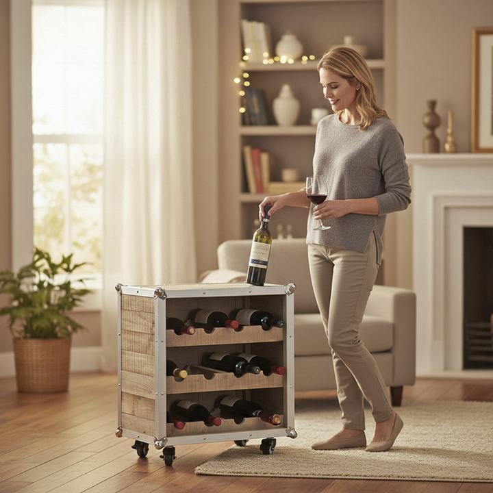 Actual product image HAKU Möbel Bottle rack (12 bottles, 53 x 33 x 63 cm)