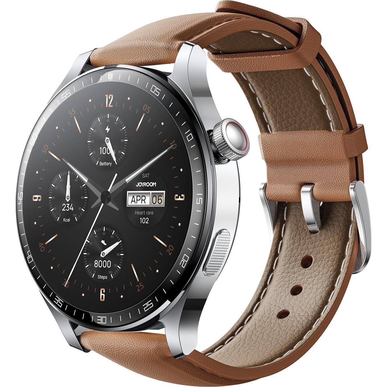 Joyroom Classic Series JR-FC2 Pro Smart Watch (Answer/Make Call)-Moonlight Silver (227 mm), Smartwatch