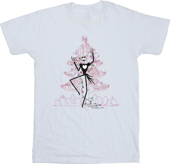 Image du produit Disney - T-shirt THE NIGHTMARE BEFORE CHRISTMAS TREE PINK - Homme (3XL)