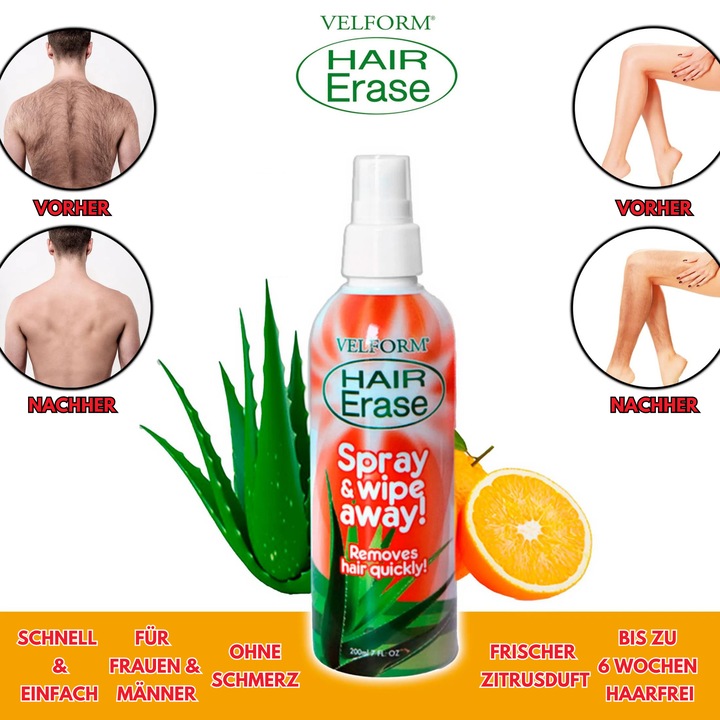Actual product image Velform Hair Erase (200 ml, 2 x, 600 g)