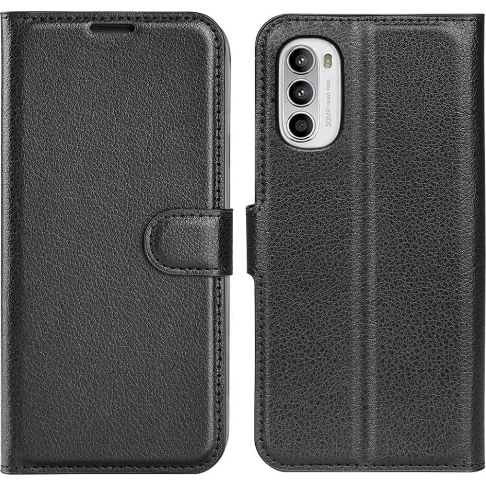 Thumbnail - Screenguard Motorola Moto G82 Leather Guard Lederhülle (Motorola Moto G82 5G), Smartphone Hülle, Schwarz