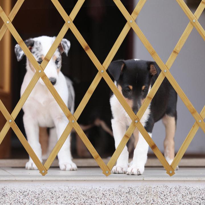 Actual product image Relaxdays Dog Gate, Wooden Pet Barrier for Door & Stairs