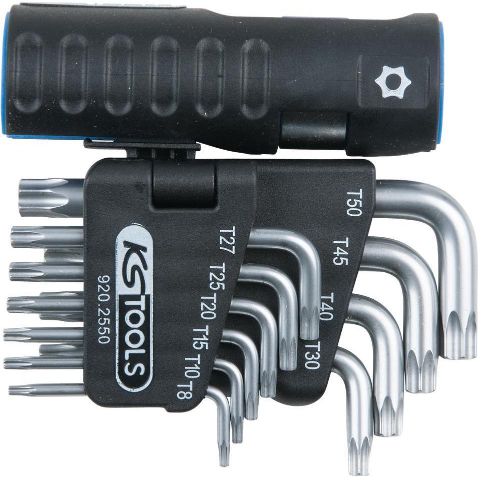 KS Tools, Sechskantschlüssel, 3-in-1-Winkelstiftschlüssel-Satz kurz