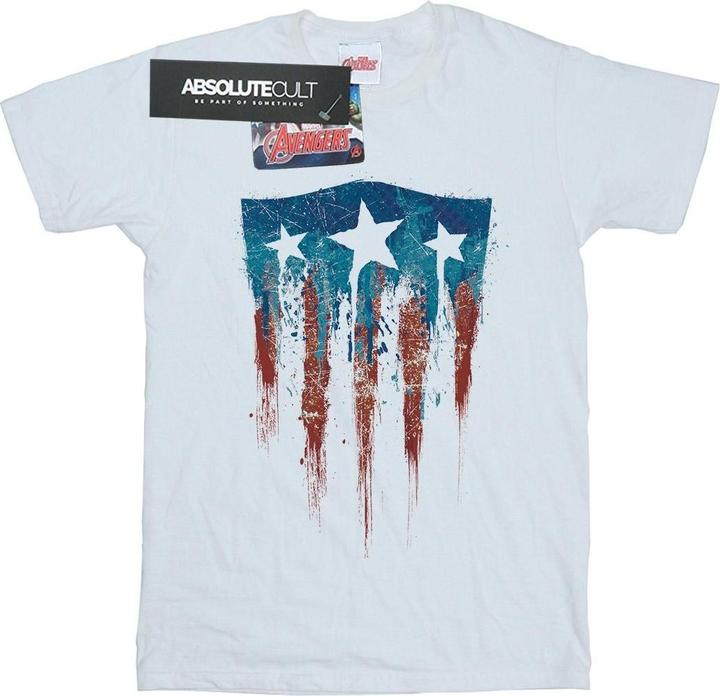 Produktbild Captain America Flagge Schild TShirt (L)