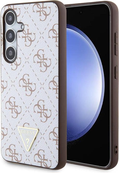 Guess GUHCSPG4GPH S921 biały/white hardcase 4G Triangle (Samsung Galaxy S24)