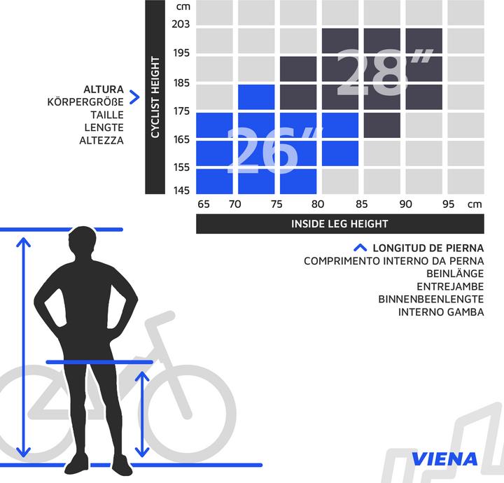 Actual product image Urbanbiker Viena 23 Trekking E-Bike (45 cm)