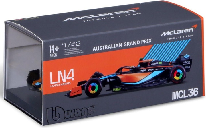 Immagine prodotto Bburago F1 MCL36 L. Norris 2022