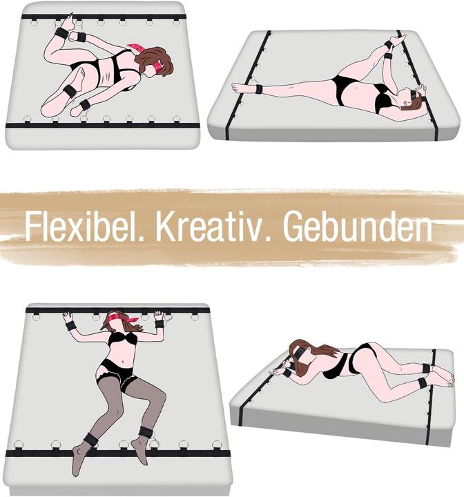 Actual product image Huoroter Bondage-Set Bettfesseln