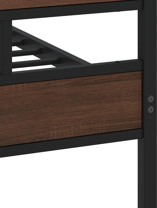 Actual product image vidaXL Metal bed Bed slatted frame double bed Bed frame without mattress 140x200cm (140 x 200)