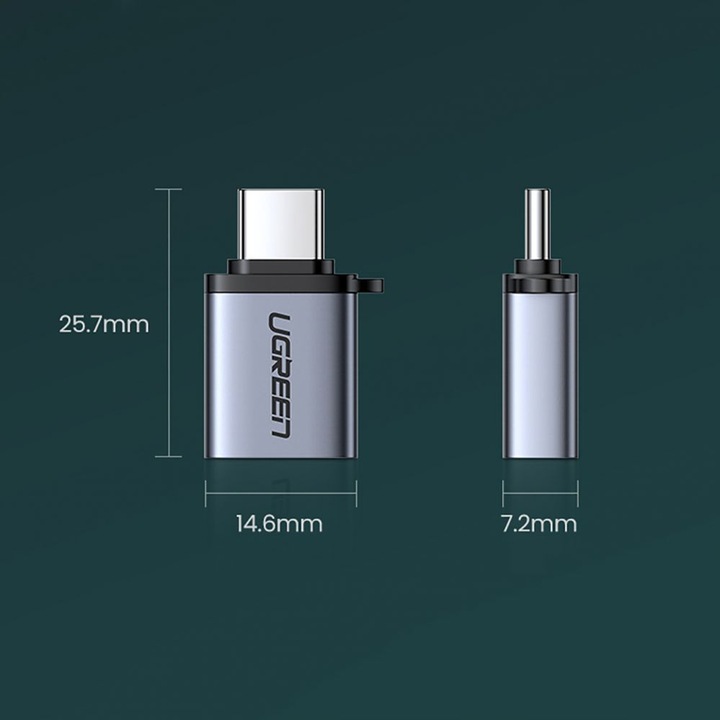 Produktbild Ugreen USB-C 3.1 zu USB-A 3.0 Buchse Adapter (USB Typ C, USB-A)