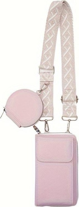 Only-Bags.Store 2-in-1 Crossbody Umhängetasche mit Münzfach, trendige Handytasche im Casual-Stil, einfache