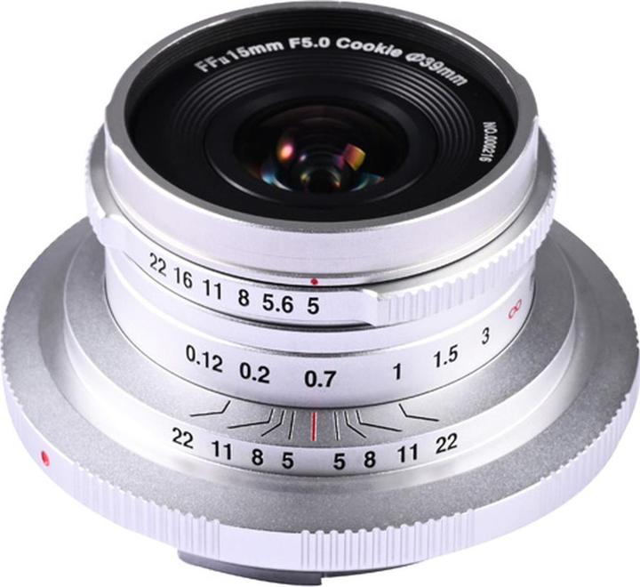 Immagine prodotto Laowa 15 mm f/5 Cookie FF â Argento Canon RF (Canon RF, Full frame)