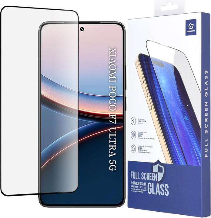 Actual product image Dux Ducis - Tempered Glass - Xiaomi Poco F7 Ultra - Black (1 pcs., Xiaomi Poco F7 Ultra)