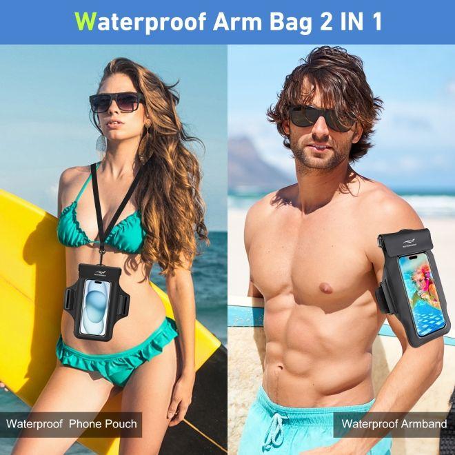Image du produit Mu Sport 2in1 Wasserdichte Umhängetasche & Sport Armband für Smartphone bis 7"