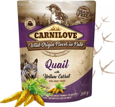 Image du produit Carnilove Dog Adult Pouch Paté Caille & e Kate (Adulte, 1 pcs, 300 g)