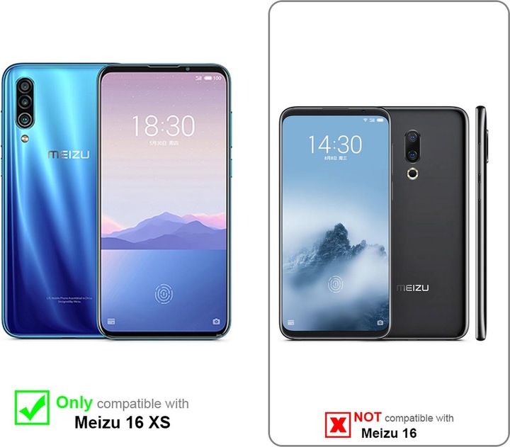Actual product image Cadorabo Book Invisible Magnet Cover (Meizu 16Xs)