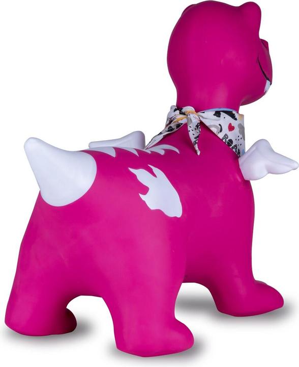 Produktbild P!nk Hüpftier Dino mit Flügel HoppyDoo pink mit Pumpe