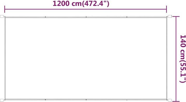 Produktbild vidaXL Senkrechtmarkise (1.40 m)