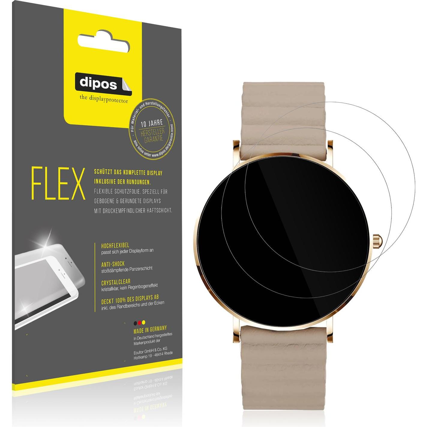 Dipos 3D Full Cover Schutzfolie, Smartwatch Schutzfolie, Transparent