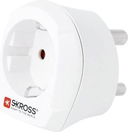 Skross Länderstecker Europe to UK USB AC20PD weiss