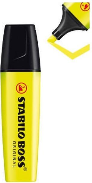 Produktbild STABILO BOSS ORIGINAL Textmarker (Gelb, 5 mm, 10 x)
