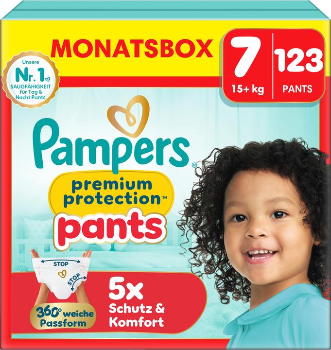 Actual product image Pampers Premium Protection Pants (Size 7, Monthly box, 123 pcs.)
