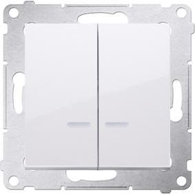 Kontakt DW5ABL.01/11, Taster + Schalter, Weiss