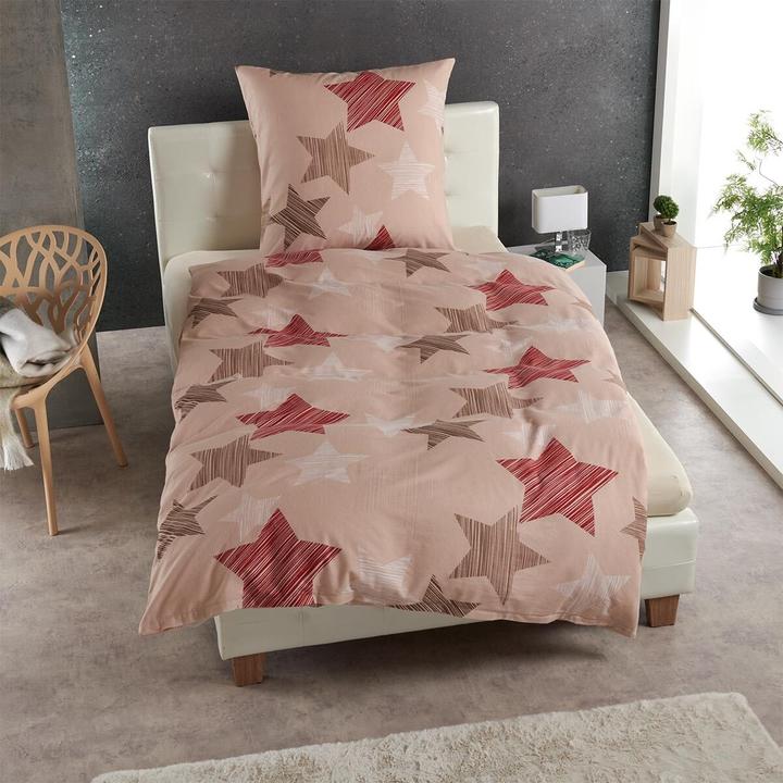 Image du produit Traumschlaf Sterne beige (Set de linge de lit, 135x200 cm + 80x80 cm)