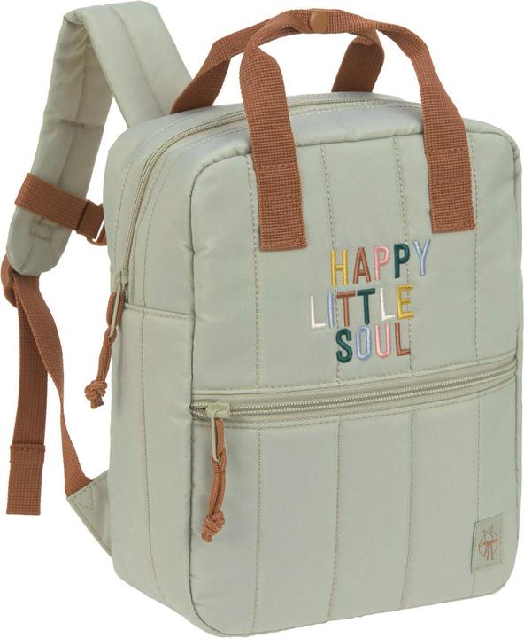 Actual product image Lassig Mini Square Backpack Little Gang light khaki