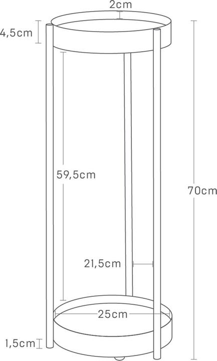 Actual product image Yamazaki 2-tier plant stand with castors TOWER