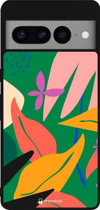 Immagine prodotto PhoneLook Coque Silicone rigide noir Abstract Jungle (Google Pixel 7 Pro)
