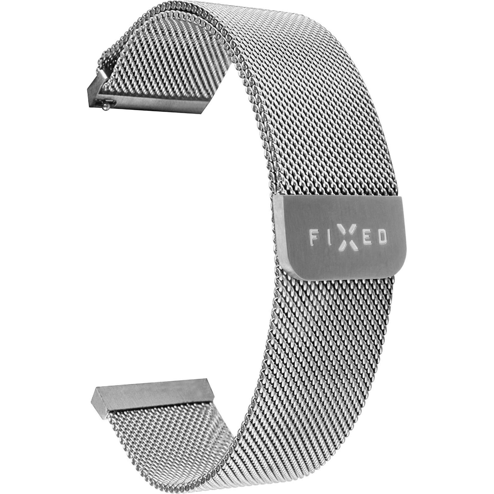 Fixed Maglia in metallo per Smartwatch Universale 22 mm Sølv, Accessori per smartwatch, Argento