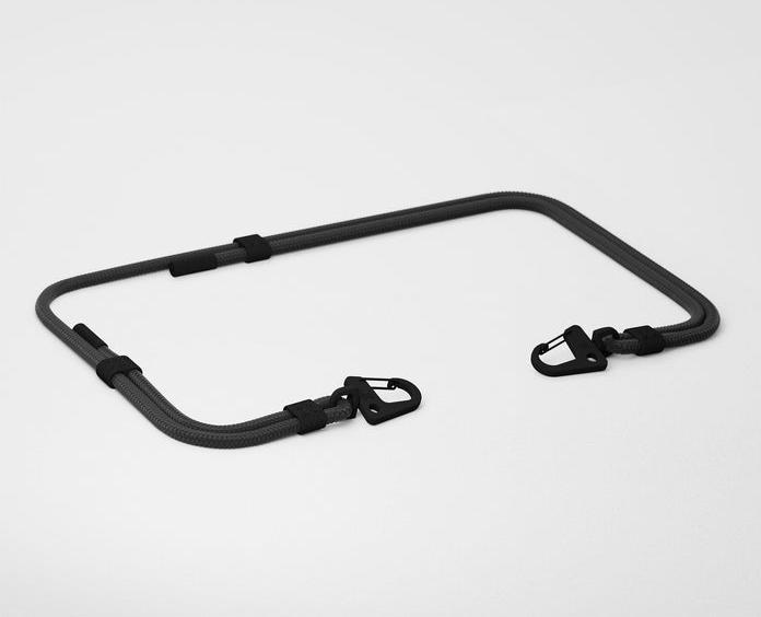 Actual product image XOUXOU Black Carabiner Strap (One Size)