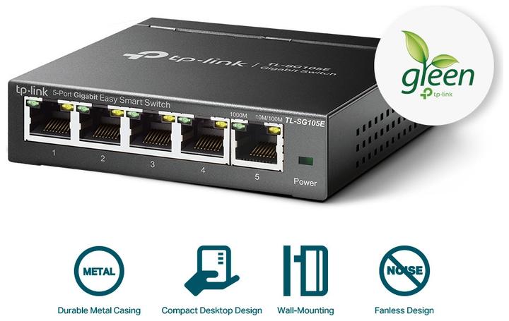 Produktbild TP-Link Tl-Sg105e (5 Ports)