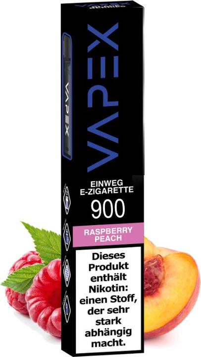 Immagine prodotto Vapex Max 900 - Raspberry Peach (Lampone, Pesca)