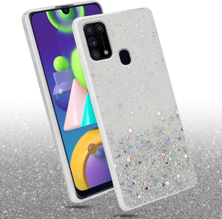 Actual product image Cadorabo TPU cover with glitter for Samsung Galaxy M31 (Samsung Galaxy M31)