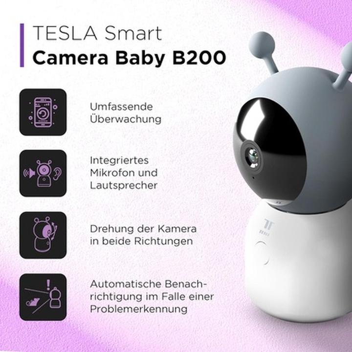 Immagine prodotto Tesla Smart Camera Baby B200 (Video e audio)